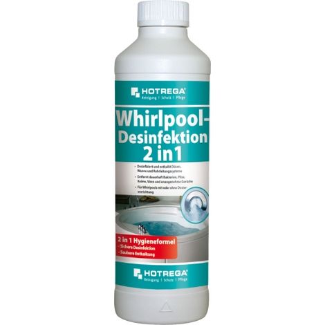 HOTREGA Whirlpool-Desinfektion 2 in 1 Konzentrat 500 ml Flasche