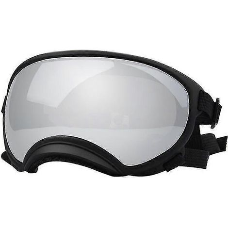 Hunde-Sonnenbrille, Hundebrille mit UV-Schutz, Windschutz, Staubschutz, Beschlagschutz, Augenschutz für Haustiere mit verstellbarem Riemen (1/2)