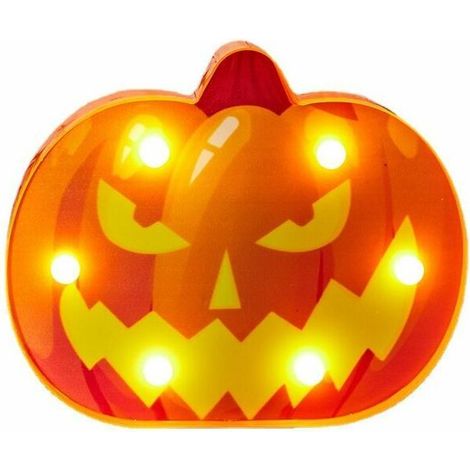 Halloween Modeling Lights Décoration, Ensemble de trois Happy Halloween Light Up, des accessoires de soirée de nuit à LED, boîte de batterie de la batterie de cordes de décoration de cordes de décorat (1/4)
