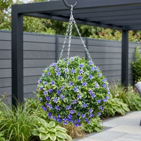 Hanging Artificial Lily Topiary Ball (1/2)