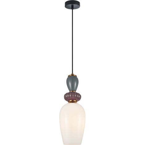 Suspension décorative Martelo Italux en verre multicolore, 1xE27, 40W (1/2)