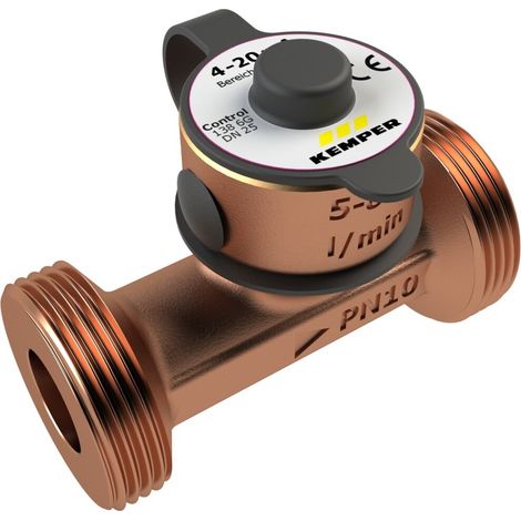 Kemper CONTROL-PLUS vanne de mesure de débit et de température version GTC, figure 138 6G, DN 32, 1386G03200