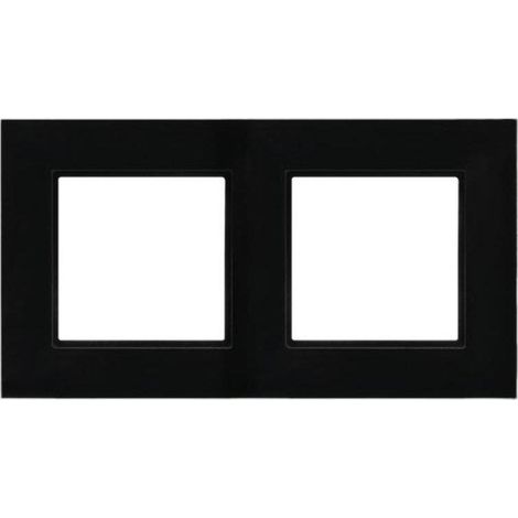 Ospel Aria Prestige cornice doppia vetro nero 4 mm