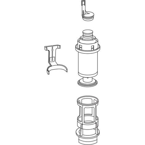 Mepa Ablaufventil-Set Unterputz-Spülkasten Sanicontrol B11, B12, B13, B14