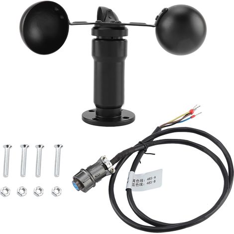 Eosnow – Anémomètre capteur de vitesse du vent 0-5V – Alliage aluminium – Précision ±1 m/s – Plage 0-30 m/s – Faible consommation d'énergie