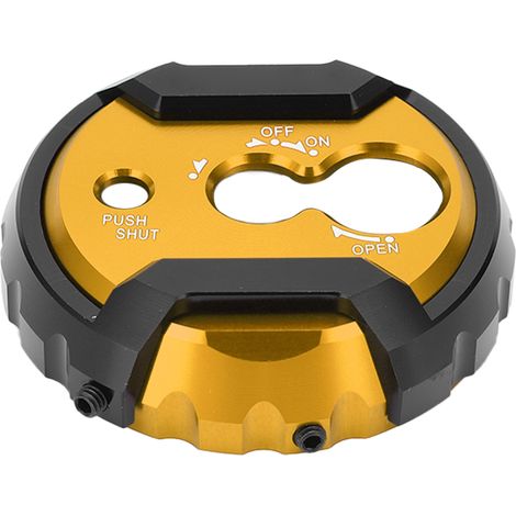 Cache-serrure/cache-clé électrique compatible avec YAMAHA NMAX 125 150 155 (2015-2019), jaune (1/5)