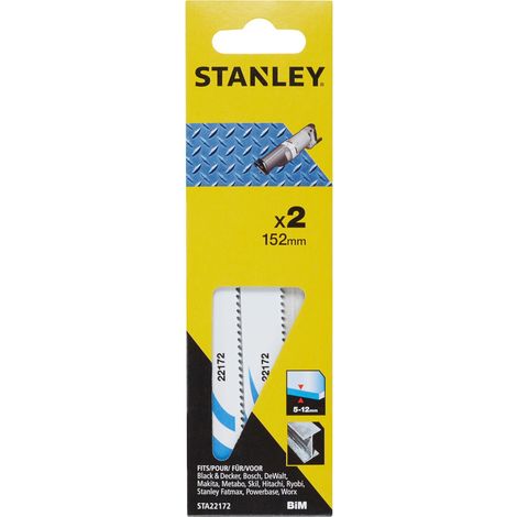 Stanley 2 lames de scie sabre HSS 152mm STA22172-XJ (1/2)