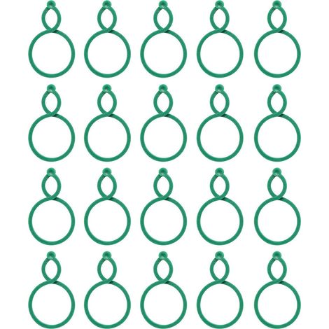 Grandes pinces en forme de 8, paquet de 240, 20 pièces/sachet, petite taille, support pour plantes, attaches de jardin (1/4)