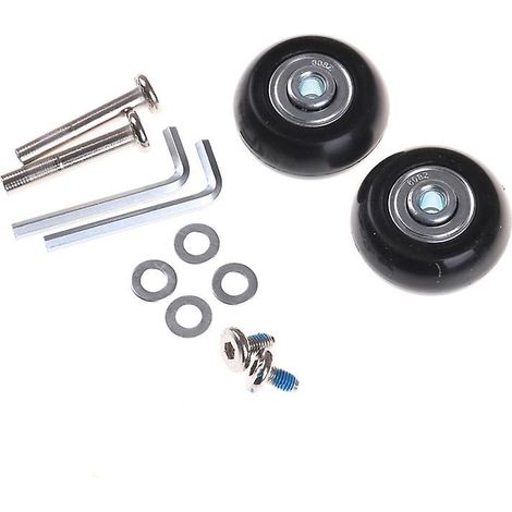 2 roues de rechange pour valise, axes de 40 x 18 mm (1/4)