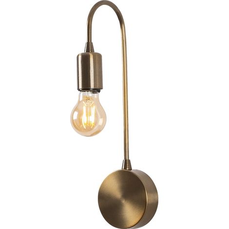 Aplique de pared, Estructura de metal 10x14x38 cm