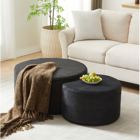 tavolo soggiorno salvaspazio tessuto nero moderno OKMYHOME (1/5)