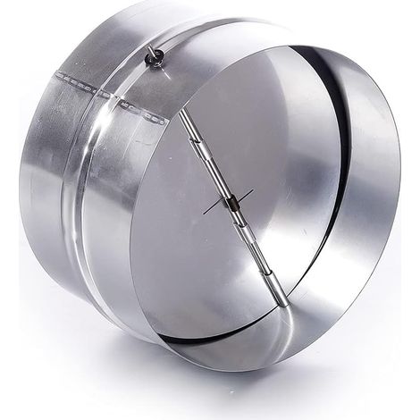 Lot de 2 Clapet Anti Retour Automatique, 150 mm Clapet Anti-Retour avec Caoutchouc d'Étanchéité Joint Caoutchouc pour Hotte Aspirante et Canal de Ventilation