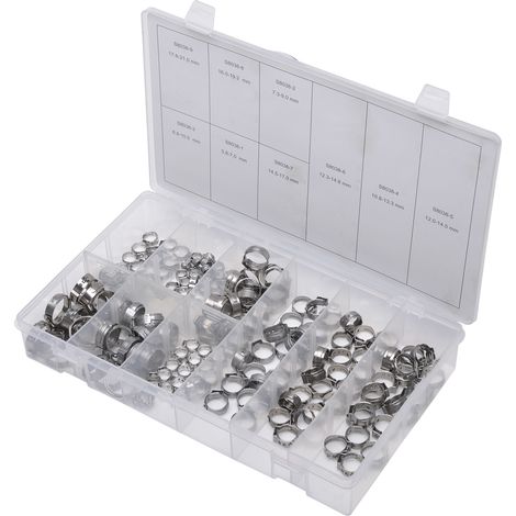 SW-Stahl S8038 Schlauchschellen Sortiment, 170 teilig