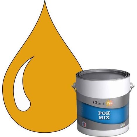 Peinture d'Accroche et Finition 2 en 1 - POK - Jaune Maïs - Acrylique Satinée - 3L - Intérieur (1/4)