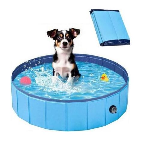 Piscine Pliable,80 20 CM Piscine Chien Rigide,Pataugeoire Chien Portable-PVC épais et Antidérapant,Résistant à l'usure-pour Les (1/5)