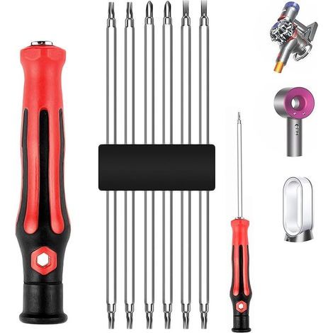 6 en 1 Jeu de Tournevis pour Dyson sèche-Cheveux pour Dyson V6 V7 V8 V10 V11 V15 DC24 DC40 DC41 DC50 aspirateur,Cruciforme,Parallèle,Torx Jeu de Tournevis Entretien Démontage Accessoires (1/5)