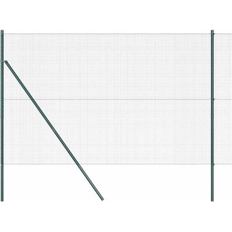 Maison Exclusive - Ground Fix Geschweißter Drahtzaun 10 x 1,5 m (