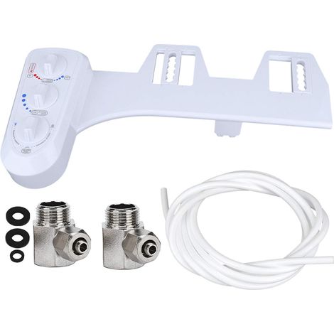 Intelligentes, nicht-elektrisches Sprühset, WC-Zubehör, WC-Bidet, mit Doppeldüse, Zubehör (Asien/Australien/GB: 1/2-Zoll-Gewinde) (1/5)