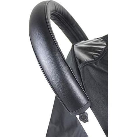 Bébé Poussette Accoudoir Poignée Manches Couverture Poignée Universelle Antipoussière PU Couverture Cuir Landau Poussette Accessoires avec Fermeture éclair Barre de Rechange, (1/5)