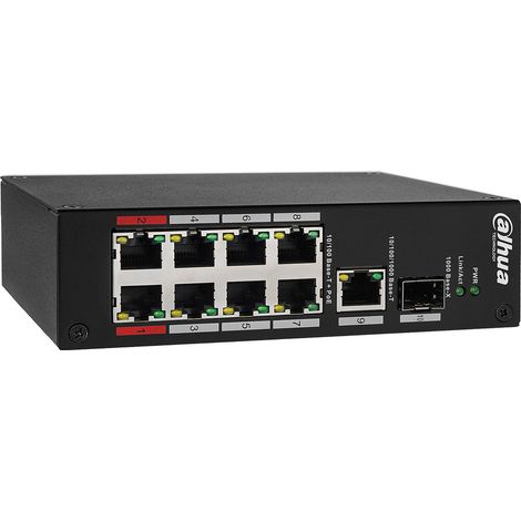 PFS3110-8ET-96-V2 - Switch hardened unmanaged 10 porte (8 PoE 96 W)