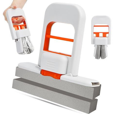 Mini serpillère de bureau pliable - Auto-essoreuse avec éponge absorbante - Pour cuisine, salle de bain et verre - Pliable, portable, nettoyage à sec et humide (1/5)