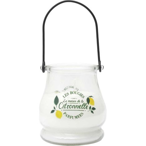 Bougie Parfumée Antimoustique "Couleur" 200g Citronnelle (1/5)