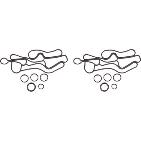 Kit di guarnizioni O-ring per radiatore olio in due pezzi per Mazda 4 Sport 3.0 V6: LR040738, LR013151, LR013161, LR013162 (1/4)