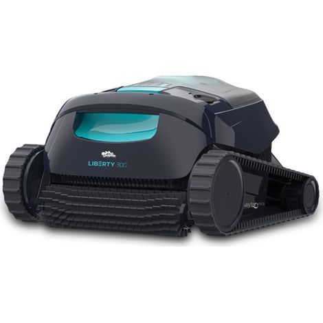 Maytronics Dolphin – Robot de piscine sans fil Dolphin Liberty 300 – Nettoyage fond, parois et ligne d'eau – Charge inductive – Mode Éco pour piscines jusqu'à 10m