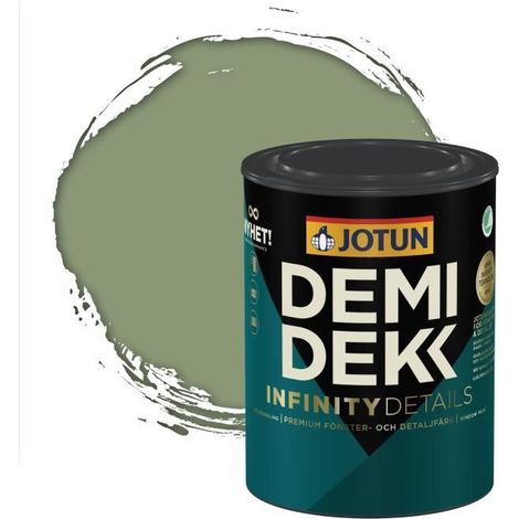 Peinture Bois - JOTUN - Lasure Opaque Satinée - RAL 6021 - Vert Pâle - 0,75L (1/2)