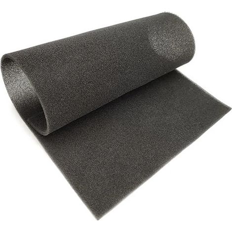 Éponge filtrante en charbon actif noir (1 m x 1 m x 5 mm) de 1 m x 1 m, idéale pour les hottes aspirantes et les purificateurs d'air. Filtre en coton à forte adsorption, 3/5 mm. (1/4)