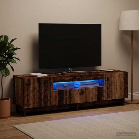 Mobile TV LED Legno antico Legno ingegnerizzato vidaXL (1/5)
