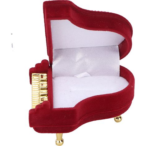 Écrin à bijoux en forme de piano portable pour colliers, boucles d'oreilles et bagues - Parfait pour voyages et cadeaux