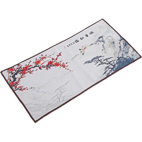 Napperon en coton et lin, absorbant et écologique, résistant, 27,5 x 15 cm, idéal pour la maison, le bar ou la cantine. (1/5)