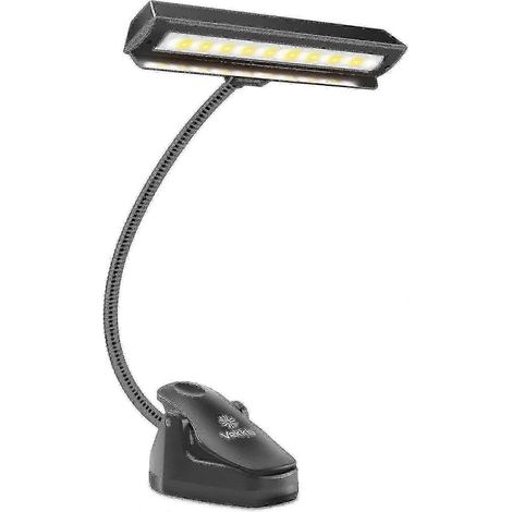 Lampe de piano d'orchestre rechargeable à pince avec 19 LED à intensité variable, lampe de pupitre pour professionnels (1/4)