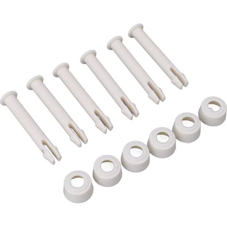 Kit de fixation pour piscine (lot de 12) : chevilles, boulons et goupilles en PVC, compatibles avec INTEX 28270 et 28272 (6 cm/2,4 po). (1/4)