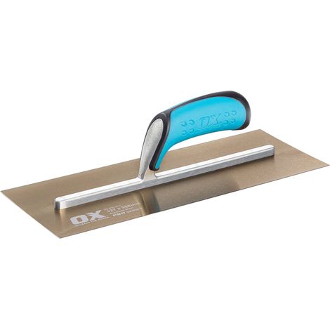 OX Pro - Cazzuola in acciaio INOX per intonacatori, 127 x 356 mm (1/4)