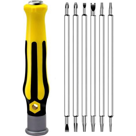 Jeu de Tournevis, Jeu de Tournevis 13 en 1, Outil de Démontage Multifonctionnel Portable et Compact, Adapté à Toutes Sortes de Petits et Moyens Appareils Electriques (1/5)