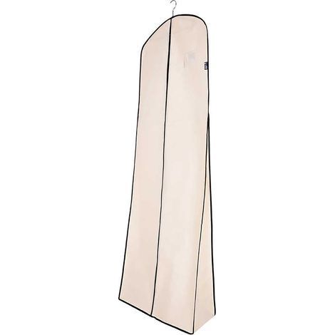 Lot de 3 housses à vêtements pour suspendre les vêtements, housses pour robes avec fenêtre transparente, housses longues et pliables pour le rangement dans le placard et les voyages (1/4)