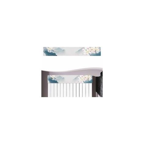 Cache-radiateur anti-poussière en tissu offrant une décoration fonctionnelle et élégante pour la maison - Convient pour différents décors de pièces (80 cm)