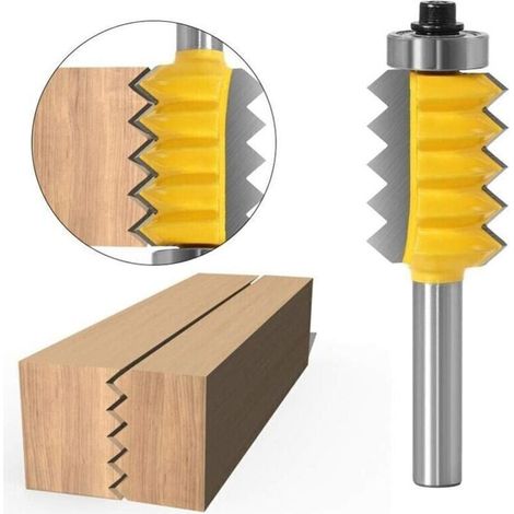 8Mm Shank Pentures Colle Fraise V Armoires en Bits Joint Routeur pour Bit Boiseries Cne Tenoning,8X24 (1/4)