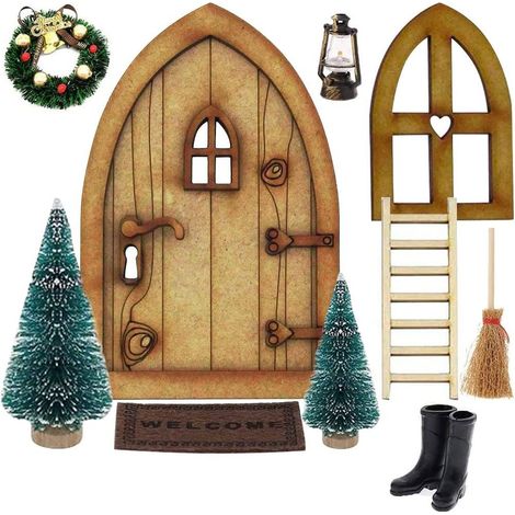 Maison Miniature De Noël - 15,5 x 10 x 4 cm - Décoration De Village De Noël - Pour Maisons De Poupées Et Scènes Festives - Lot De 1 (1/5)