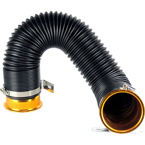 Filtre à Air Kit D'admission D'air Universel Pour Turbine De Voiture Tuyau D'admission D'air Flexible Haut Débit 76cm Tuyau D'Admission(Color:doré) (1/4)