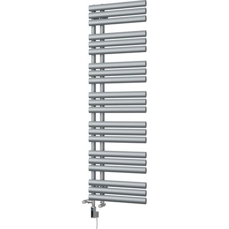 Percival - Silver Dual Fuel Towel Rail H1592mm x W500mm Thermostatic WIFI (1/3)