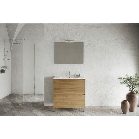 MOBILE BAGNO LISBONA 2C 80 ROVERE NATURALE