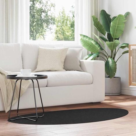 Bereichsteppiche HUARTE Schwarz 80 x 150 cm Polyester (1/5)