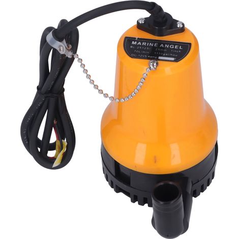Pompe submersible mini cale 70L/min 5400tr/min 45W hauteur 4m DC 12V pour aquarium bateau (1/5)