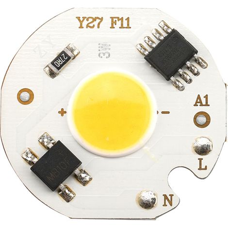 10 Stück AC220V 3W Integrierte Chip COB-Perlen Smart IC Glühbirnenlampe Lichtquelle (Warmweiß) (1/4)