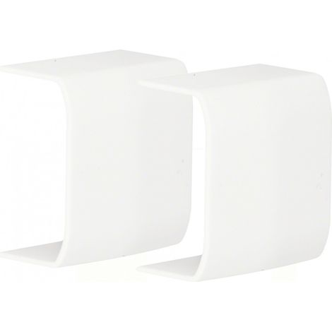 TEHALIT Lot de 2 jonctions blanc pour moulure, H. 2.6 x P.1.5 cm