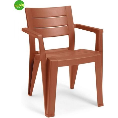 POLTRONE RESINA JULIE ROSSO TERRA (1/2)