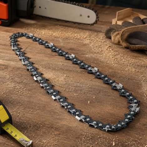 Chaîne de tronçonneuse 325 .058 20 pouces 76 maillons Lot de 3 haute dureté coupe tranchante durable pour abattage jardinage (1/5)